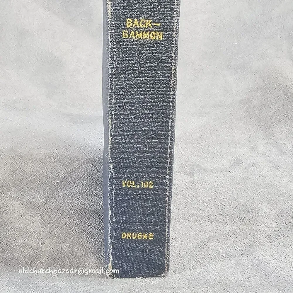 Vintage Drueke Backgammon Vol. 102 Travel Game Grand Rapids MI